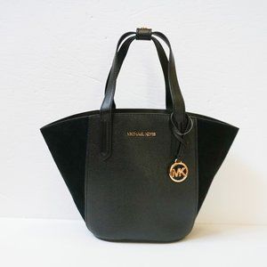 Michael Kors Portia Small Bucket Tote Bag Black